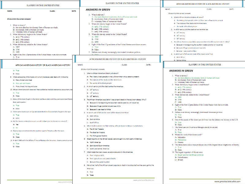 Early American History Trivia Quizzes Online- Social Studies